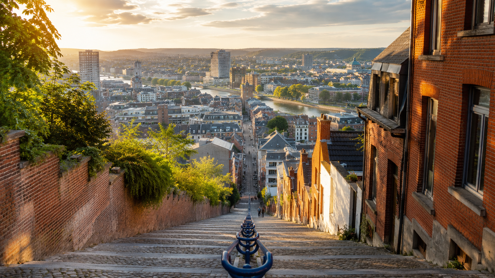 Liegi · Vista dalla Montagne de Bueren